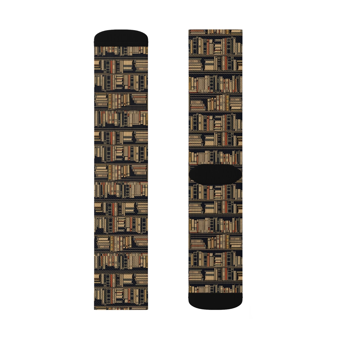 Vintage Bookcase Reading Socks