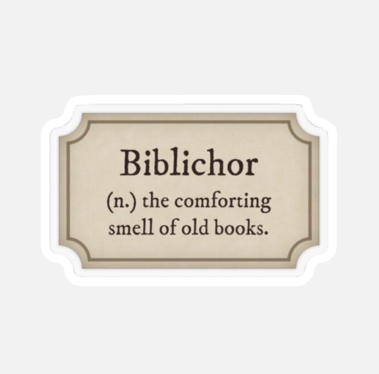 Biblichor Book Lover Sticker